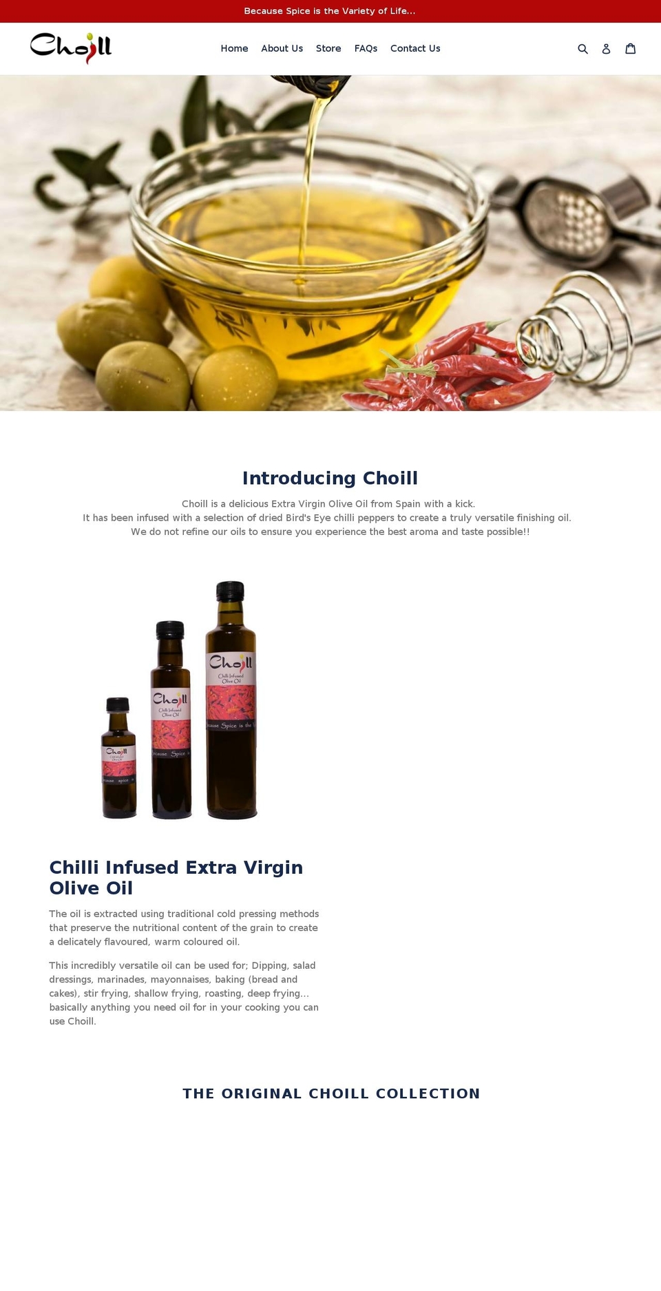choill.com — Shopify storefront screenshot