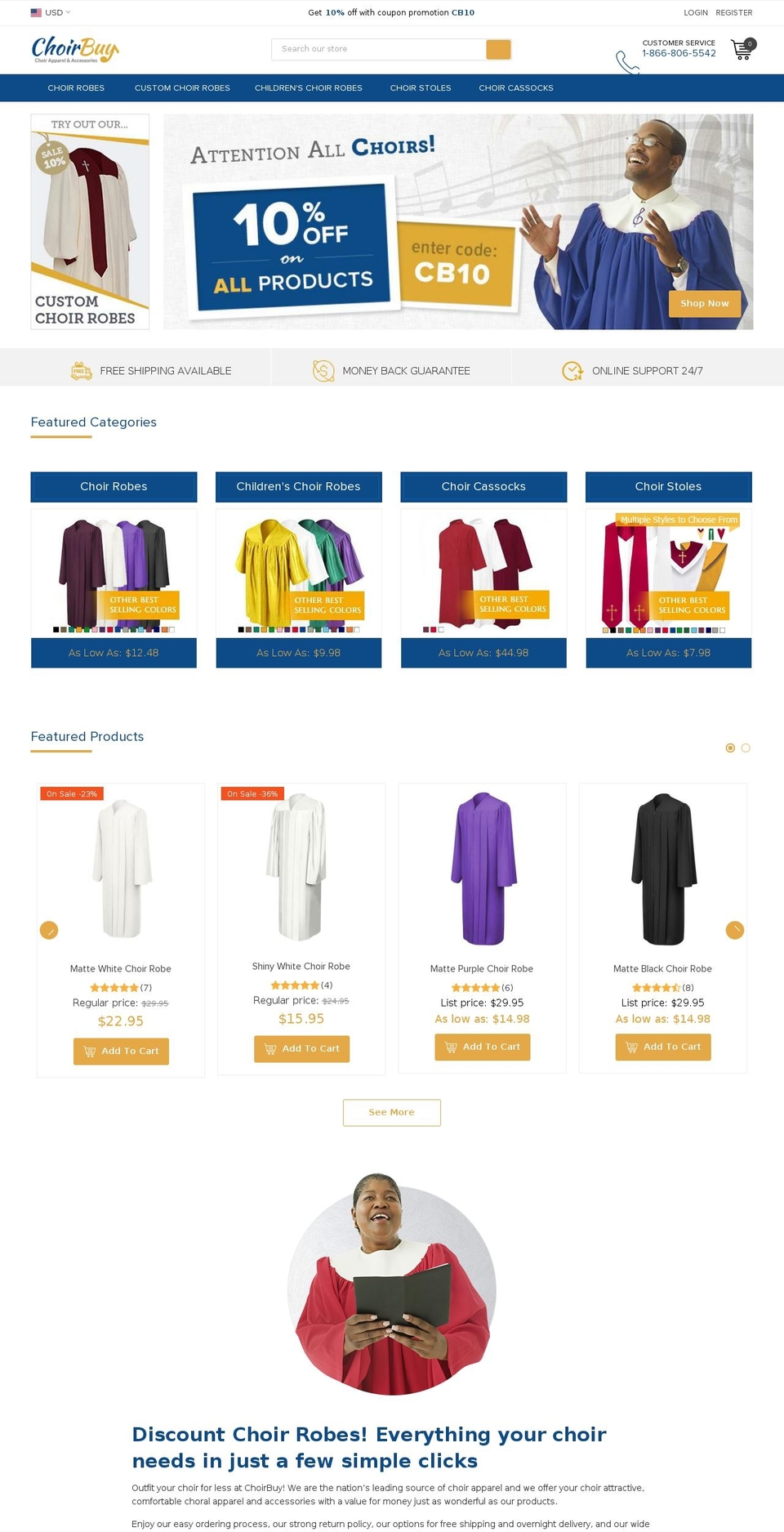 choirbuy.com — Shopify storefront screenshot