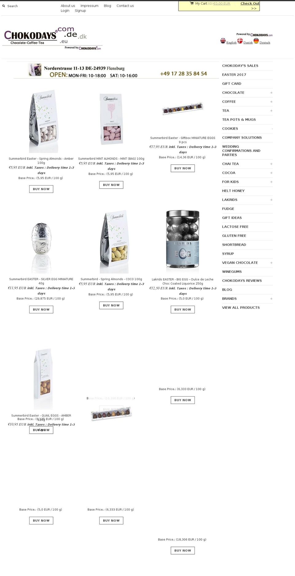 chojodays.com shopify website screenshot