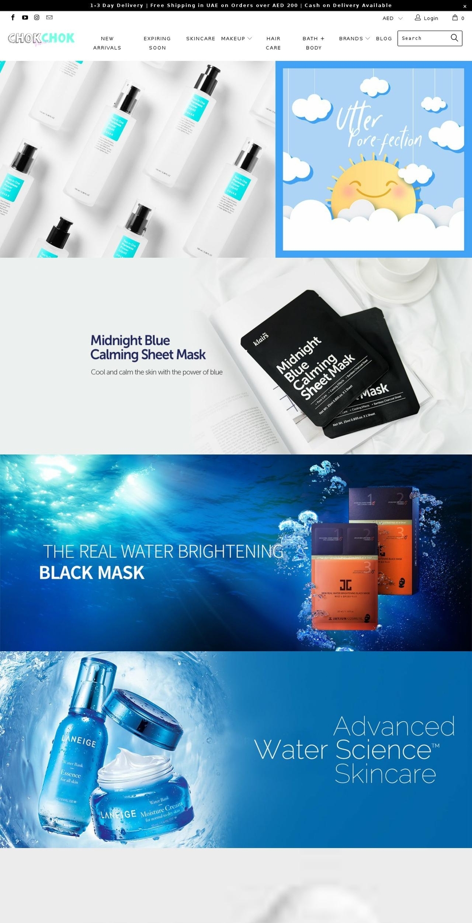 chokchokdiaries.com — Shopify storefront screenshot