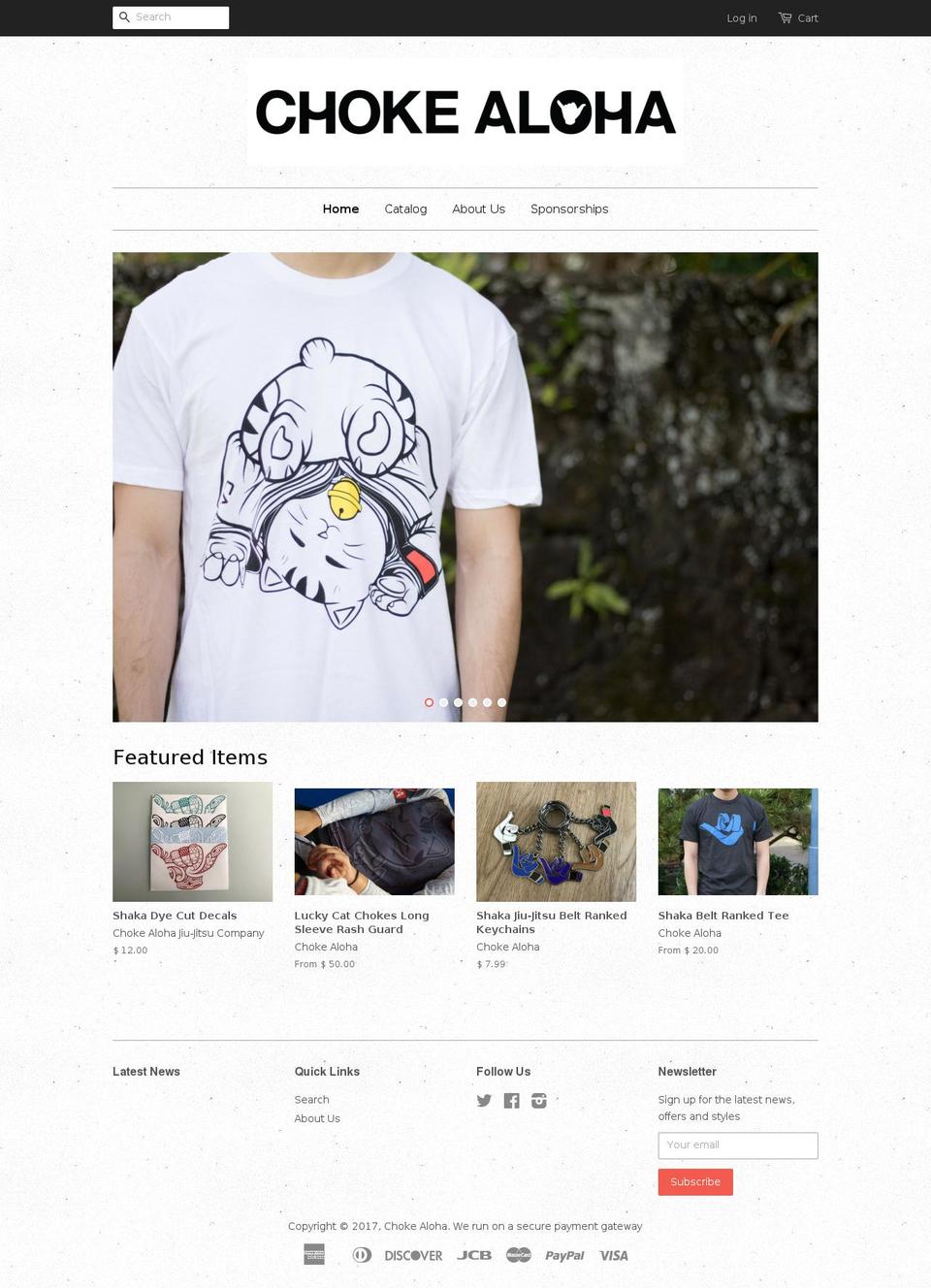 chokealoha.com shopify website screenshot