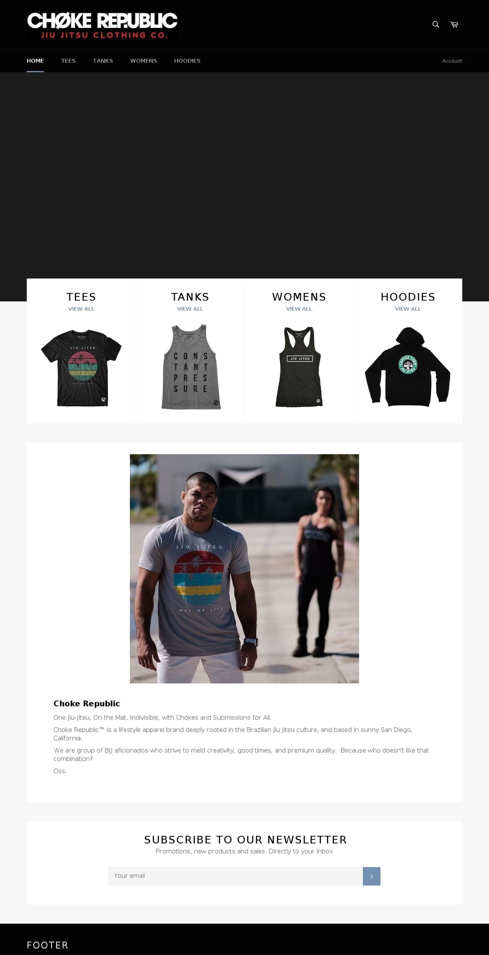 chokerepublic.com shopify website screenshot