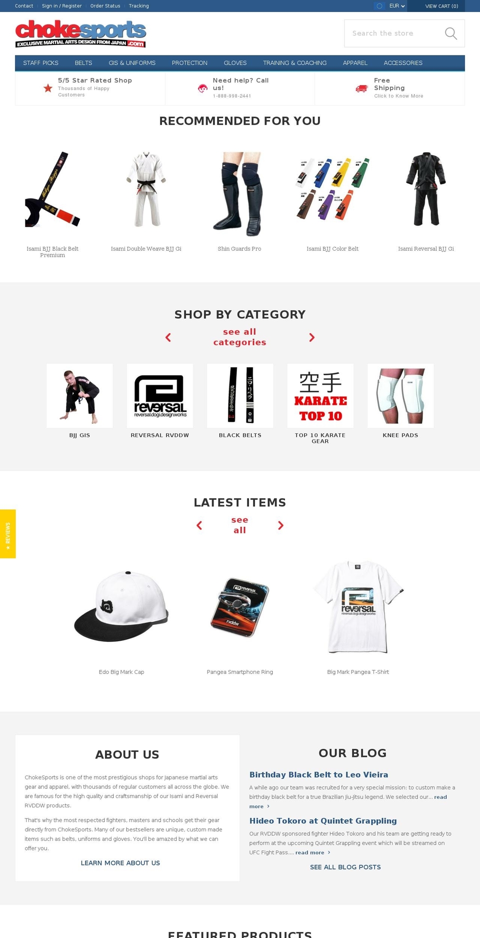 chokesport.com — Shopify storefront screenshot