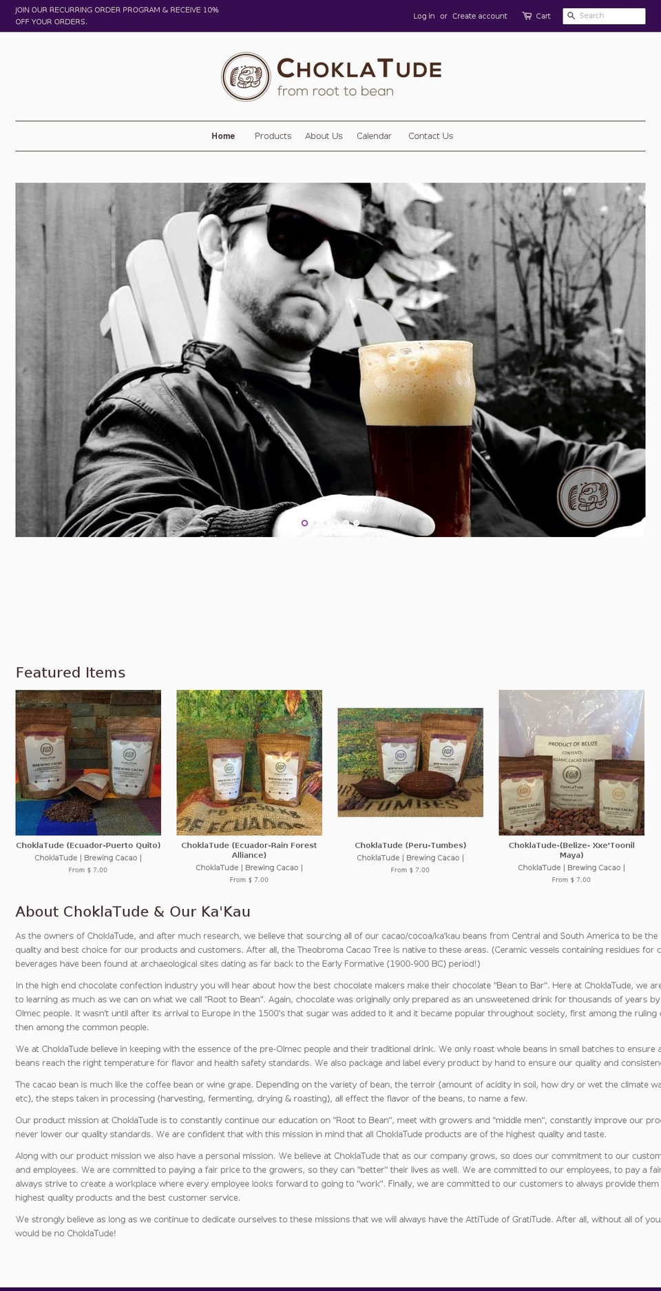 choklatude.com shopify website screenshot