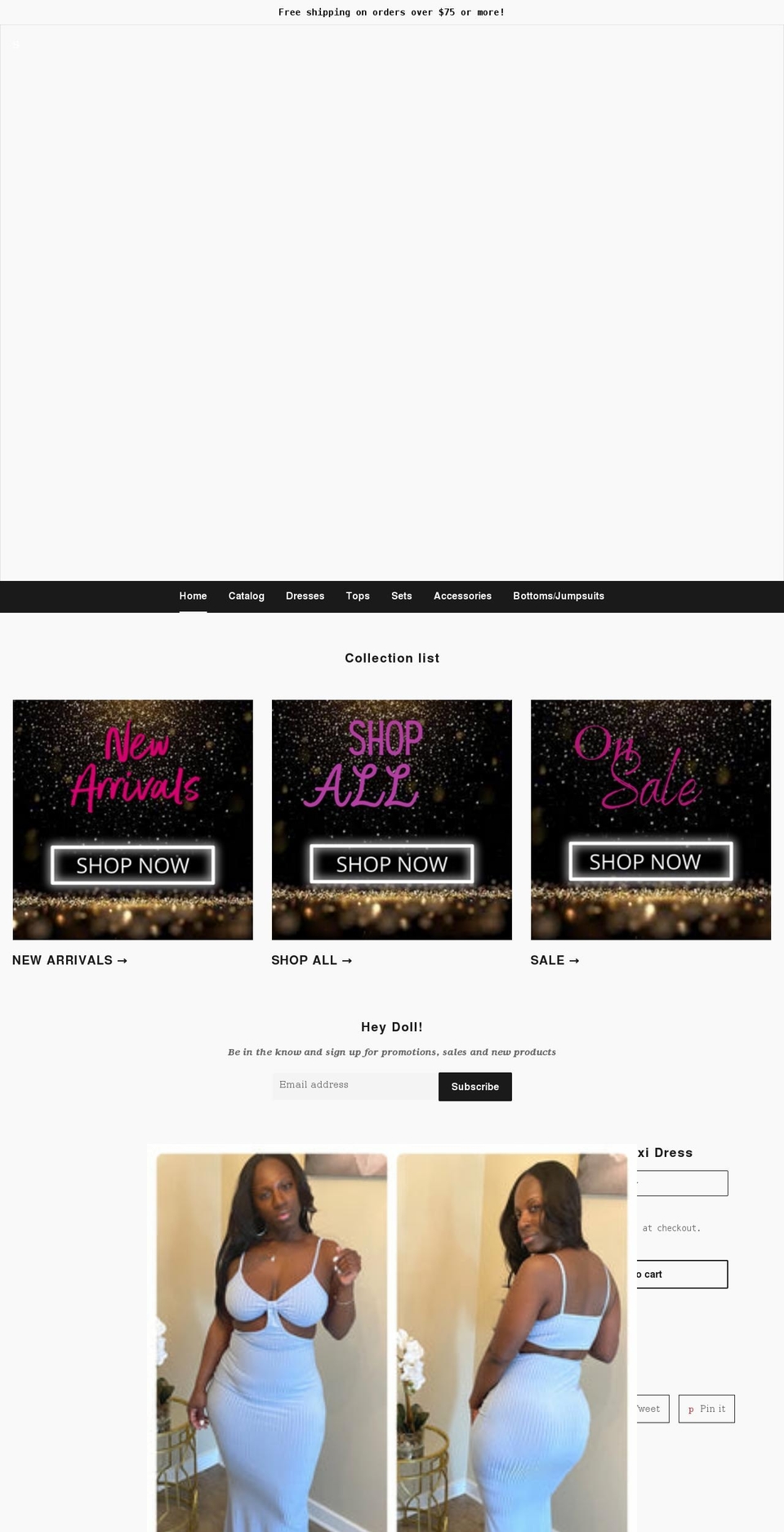 chokolatedollboutique.com shopify website screenshot