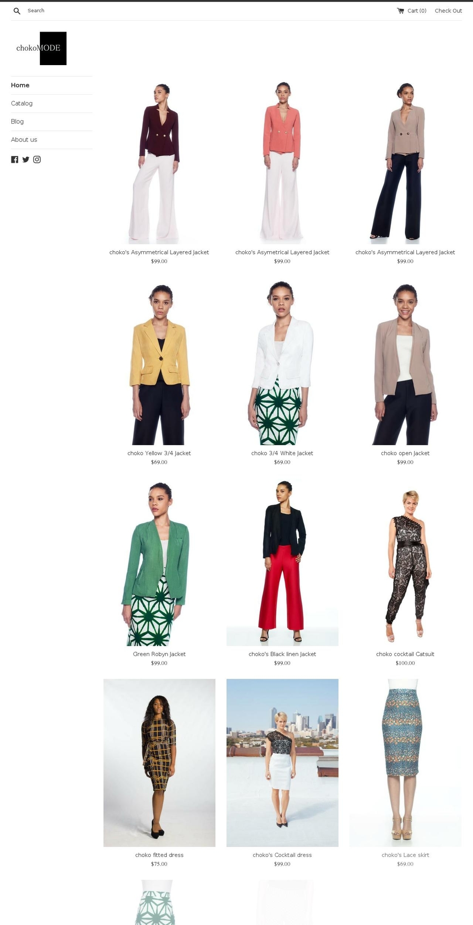 chokomode.com shopify website screenshot