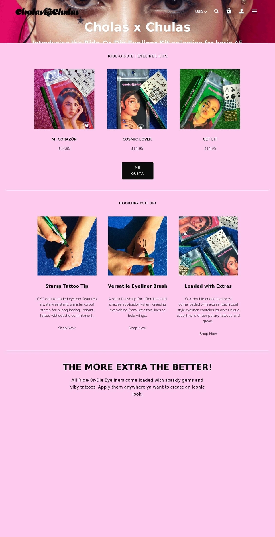 cholasxchulas.com shopify website screenshot