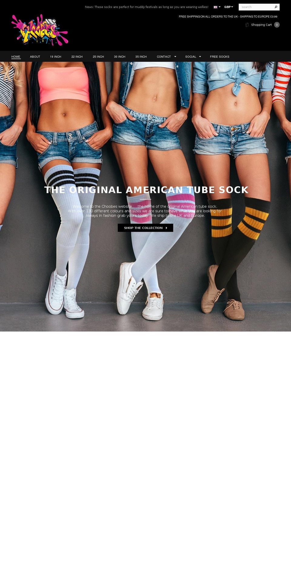 choobes.com — Shopify storefront screenshot