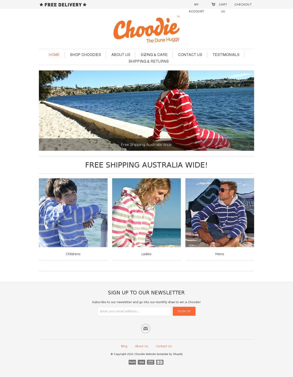 choodie.com shopify website screenshot