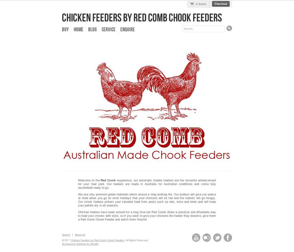 chookfeeder.com shopify website screenshot