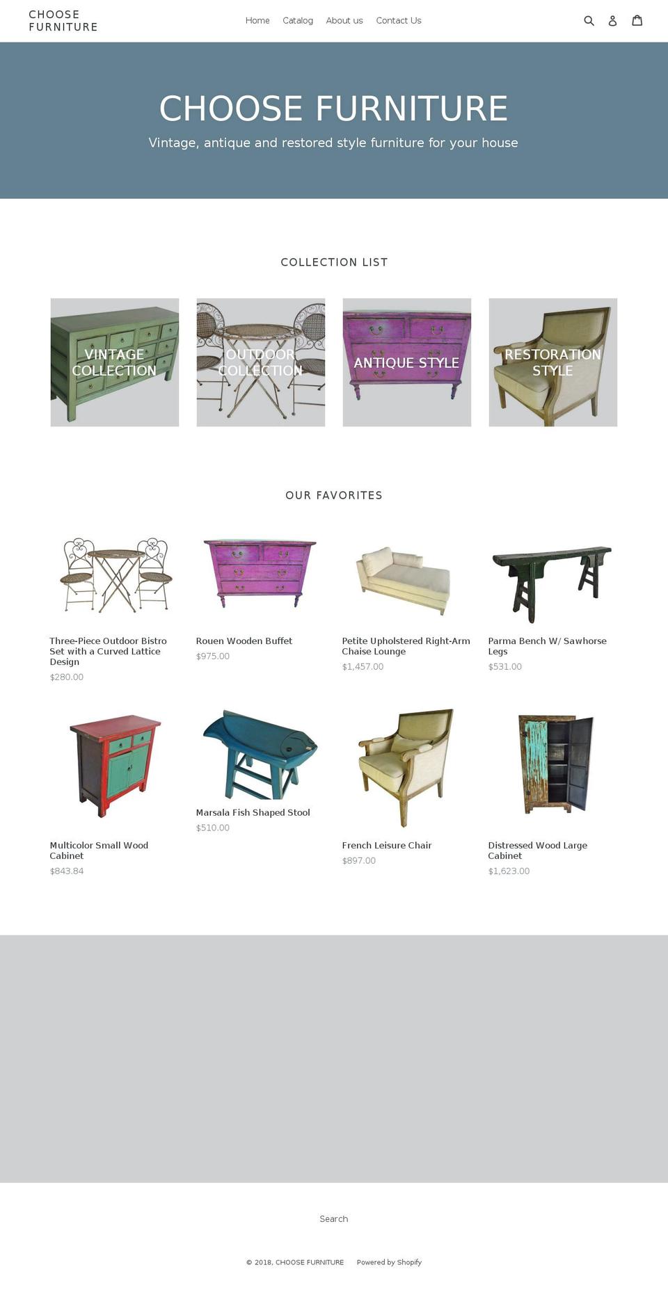 choose-furniture.com — Shopify storefront screenshot