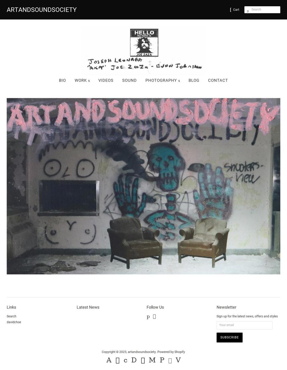 choosedeathsociety.com — Shopify storefront screenshot