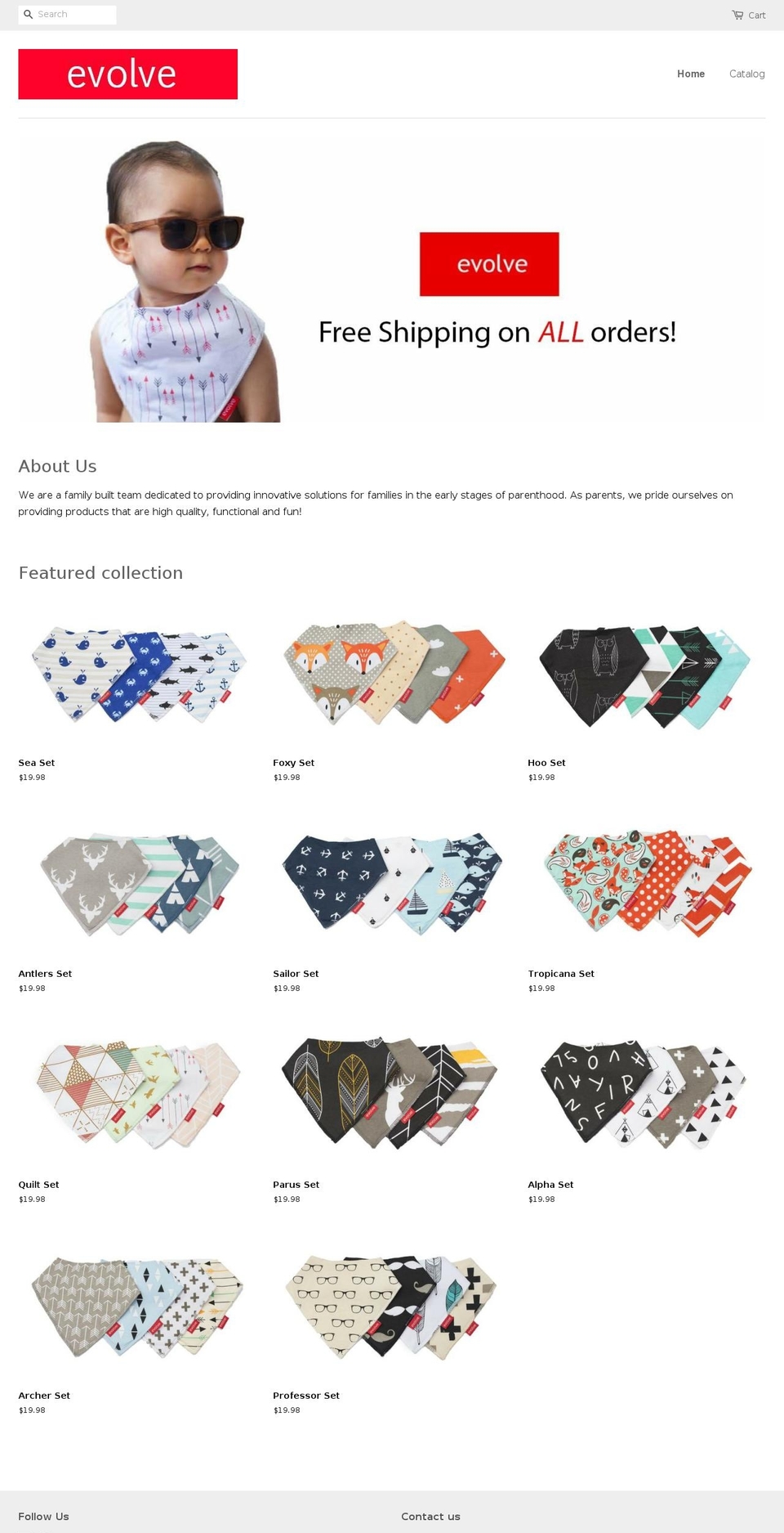 chooseevolve.com — Shopify storefront screenshot