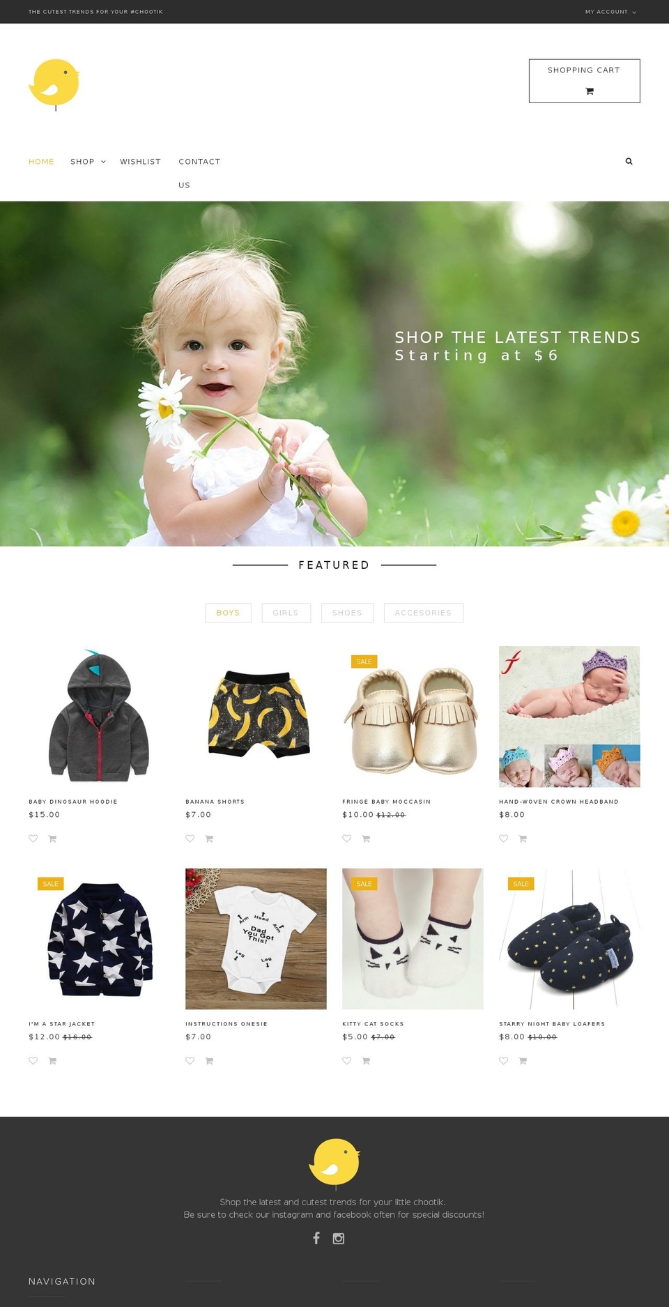 bazien-layout-4 Shopify theme site example chootik.com