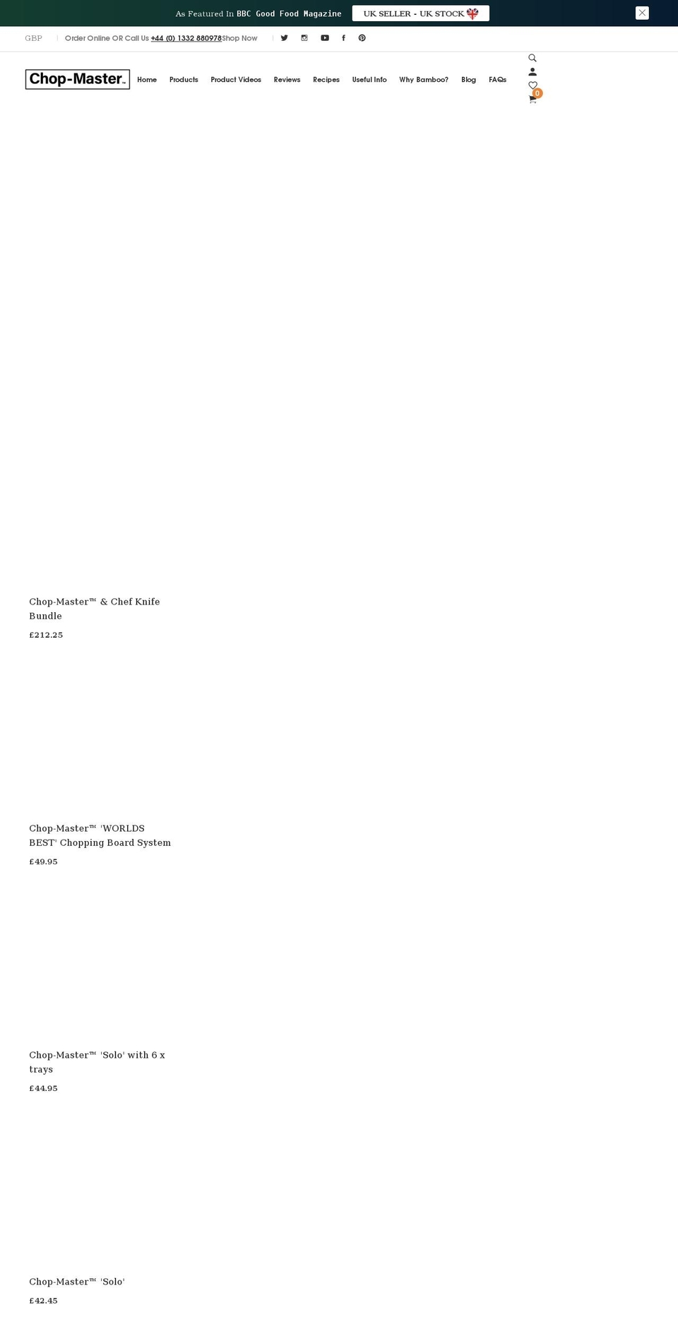 chop-master.com shopify website screenshot