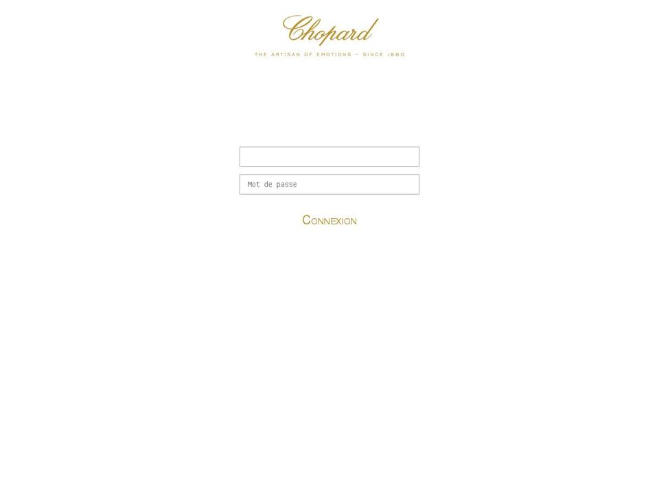 chopardlive.com shopify website screenshot