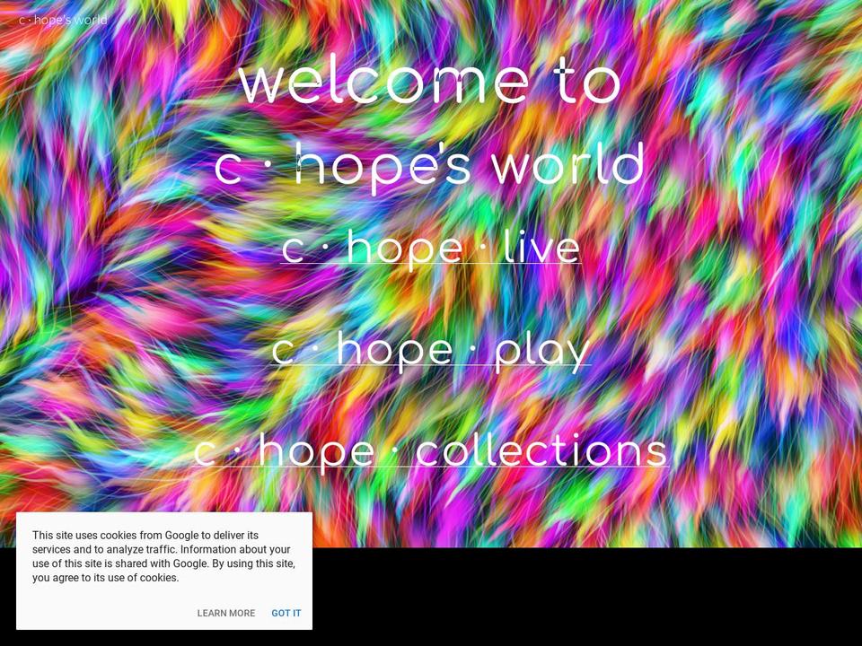 chopecollections.com shopify website screenshot