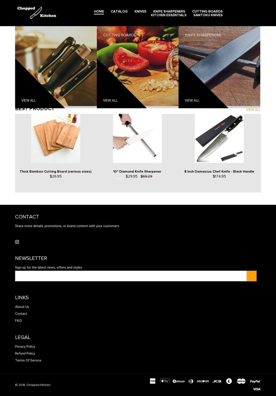 Homey Shopify theme site example choppedkitchen.com