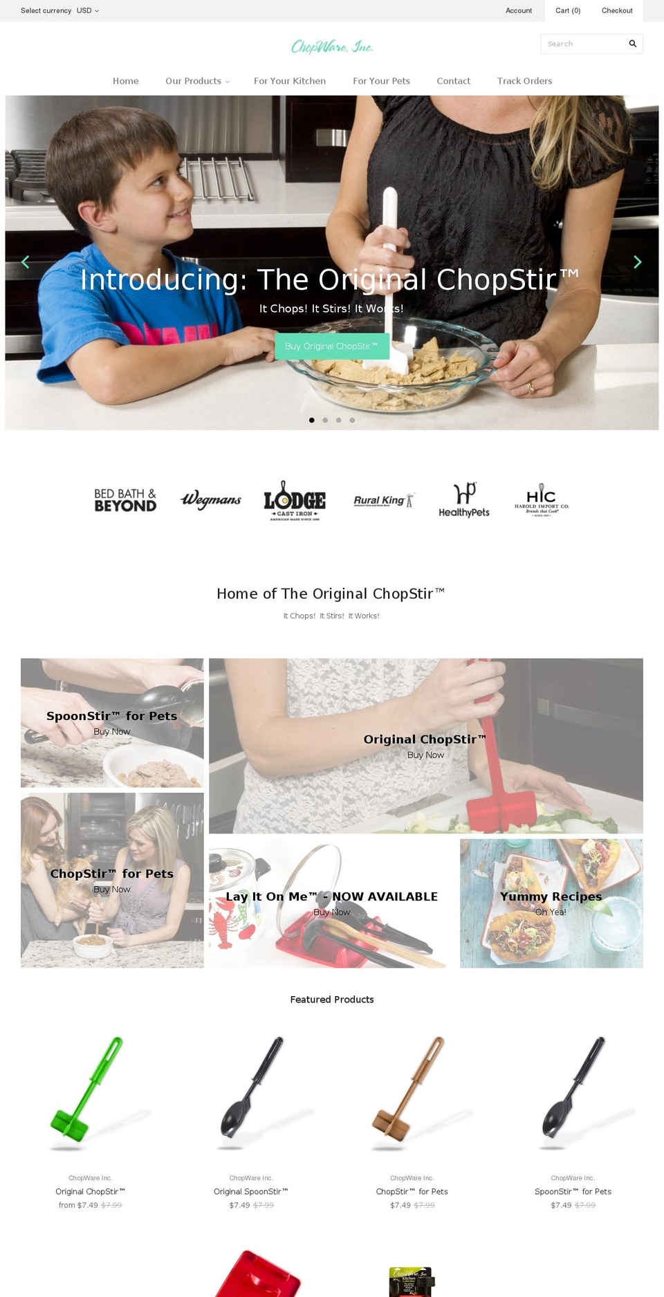 chopwareinc.com shopify website screenshot