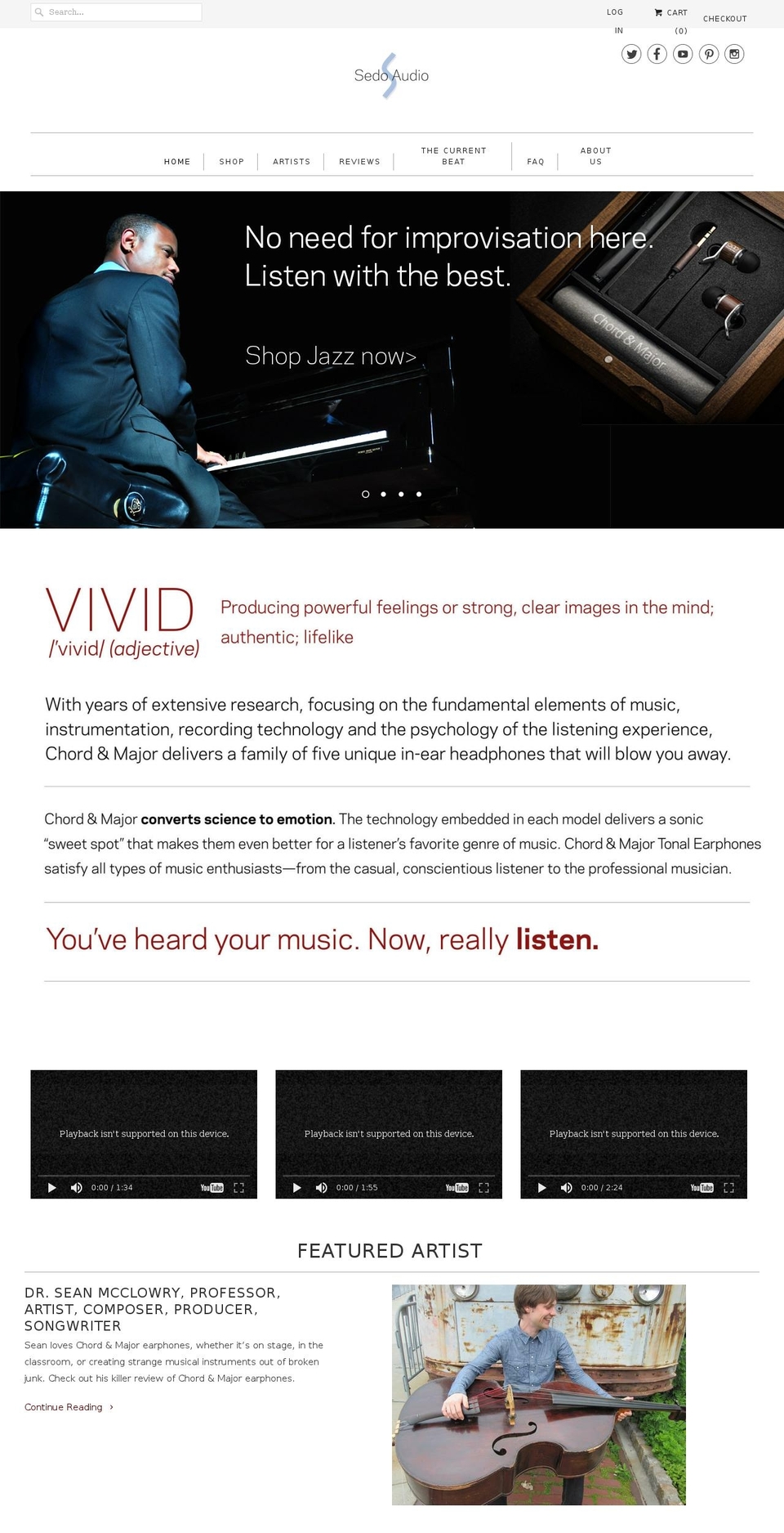 chordm.com shopify website screenshot
