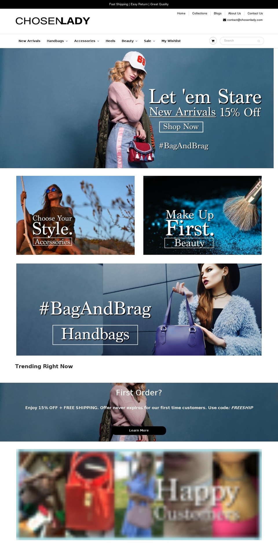 chosenlady.com — Shopify storefront screenshot