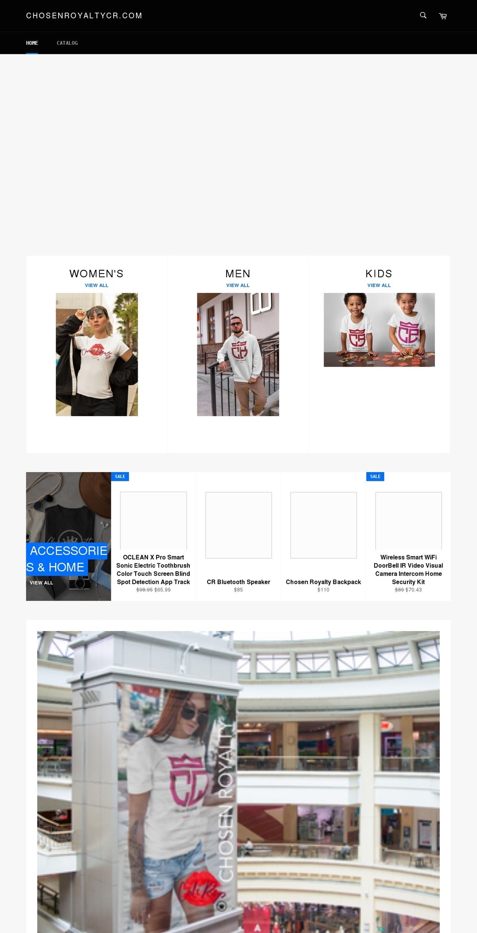 chosenroyaltycr.com shopify website screenshot