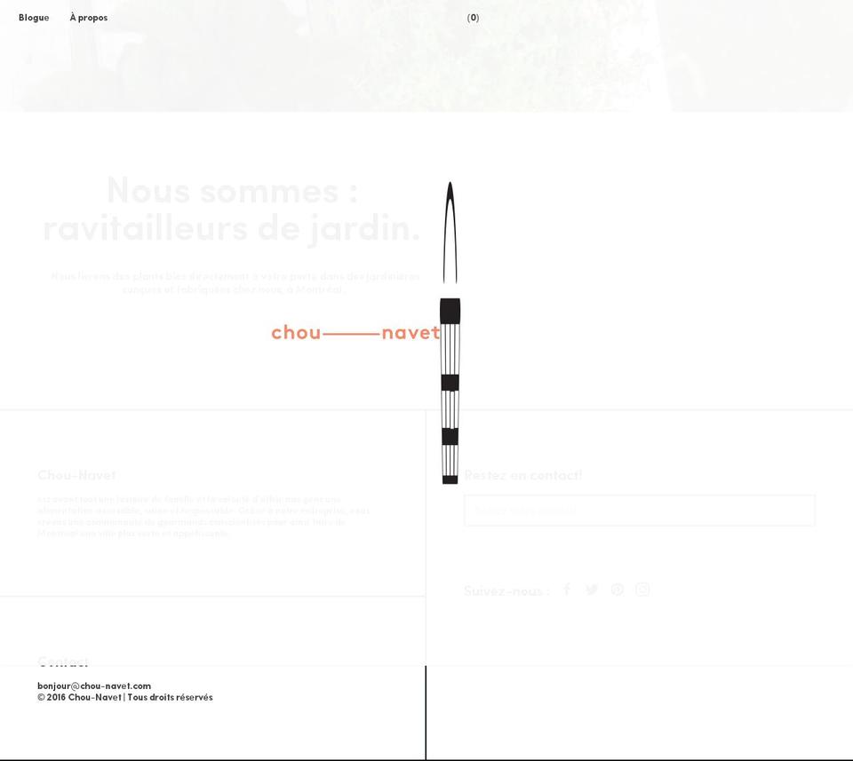 chou-navet.com shopify website screenshot