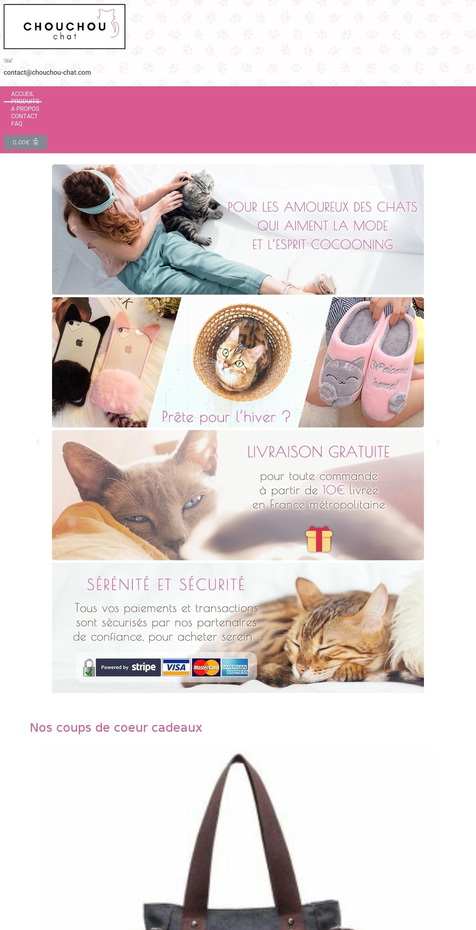 chouchou-chat.com — Shopify storefront screenshot