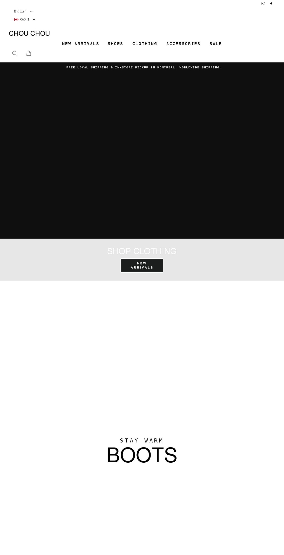 chouchoushop.com shopify website screenshot