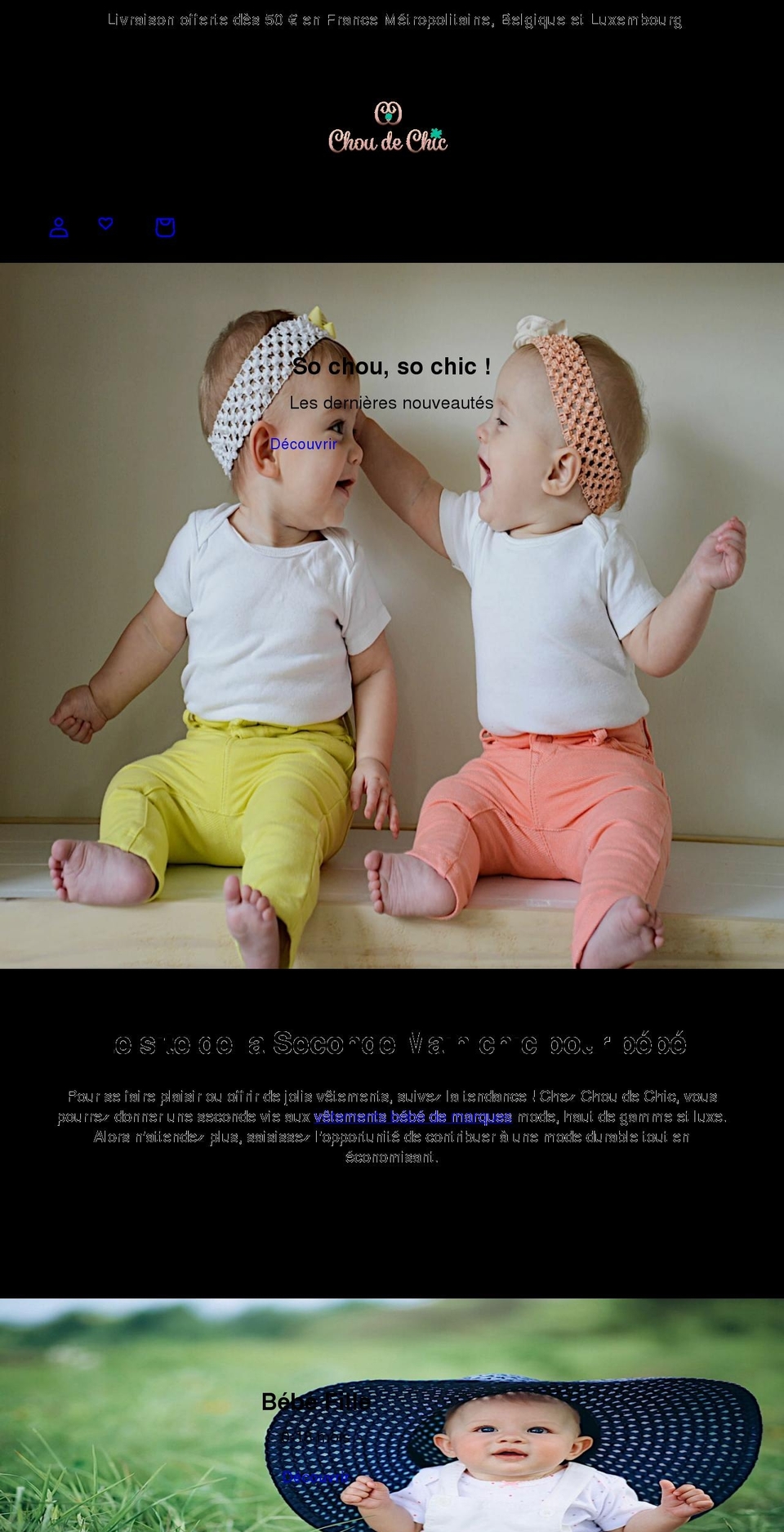 choudechic.com shopify website screenshot
