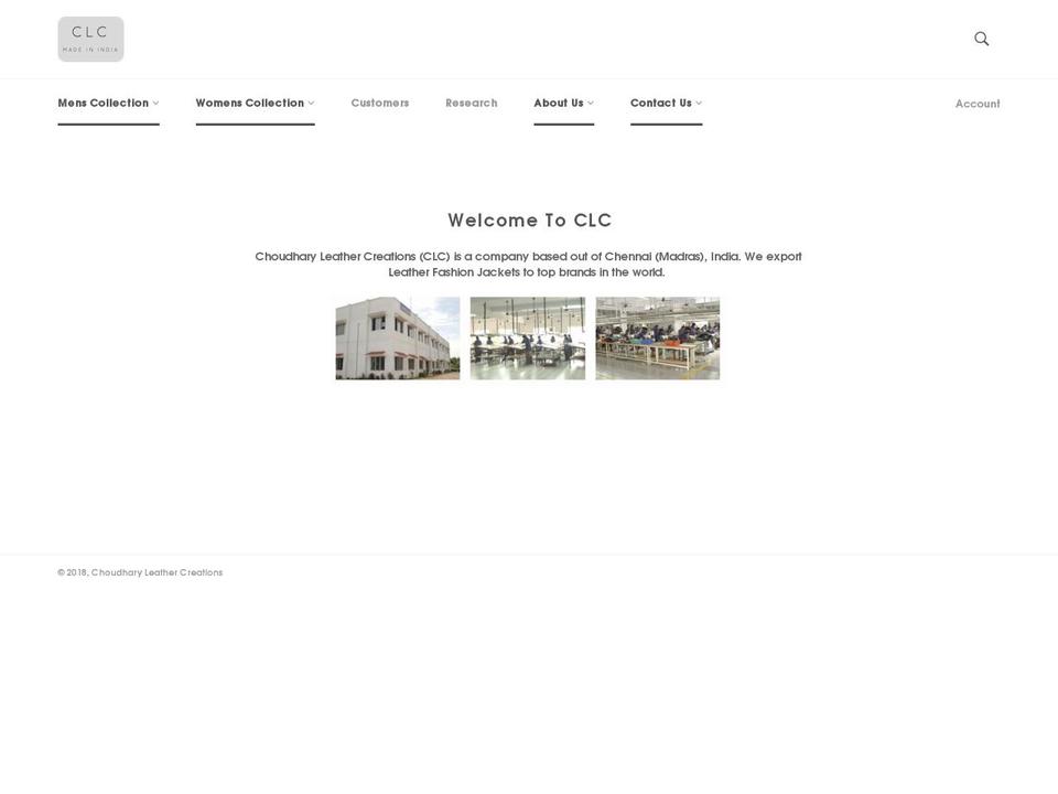 choudharyleather.com — Shopify storefront screenshot