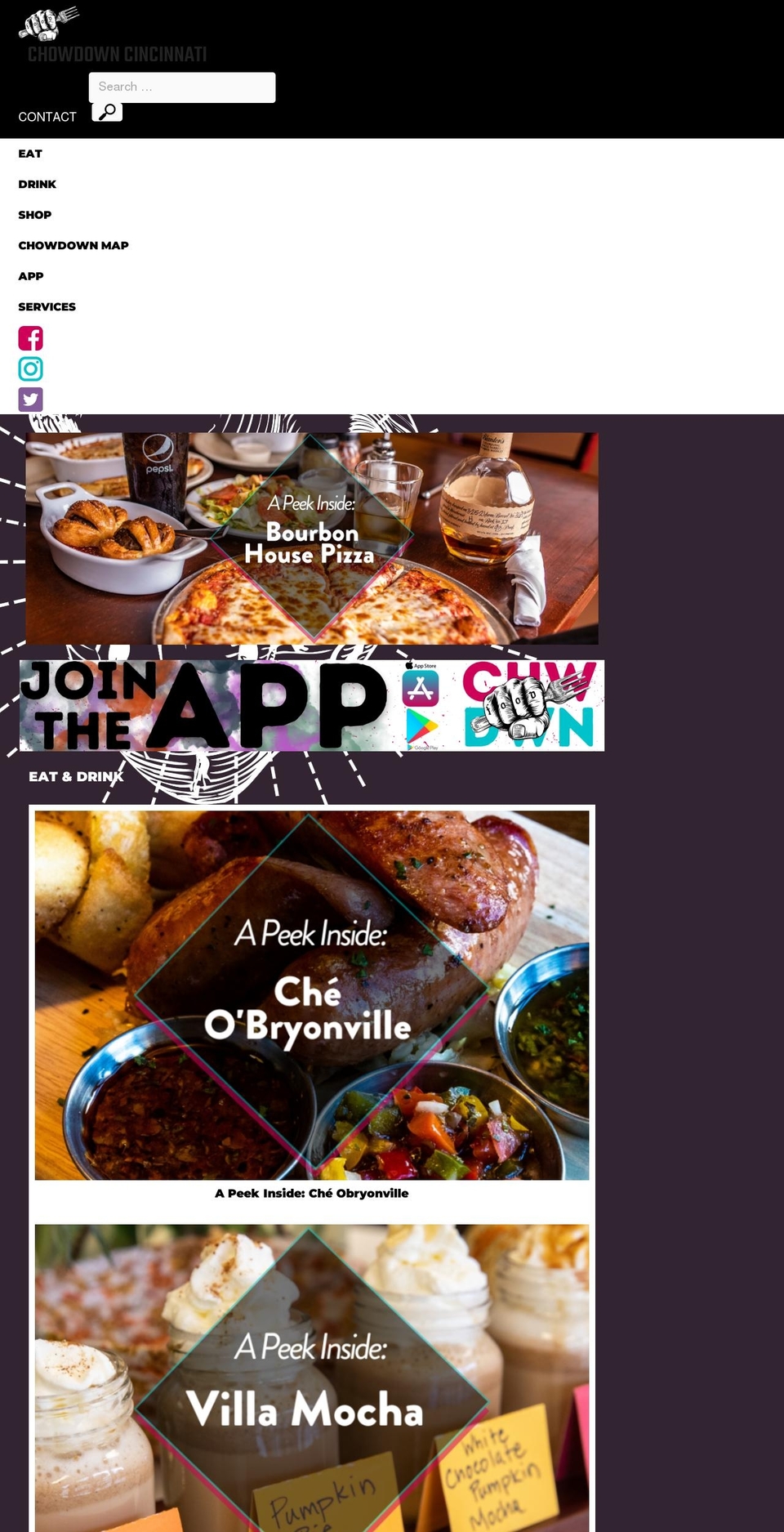 chowdowncincinnati.com — Shopify storefront screenshot