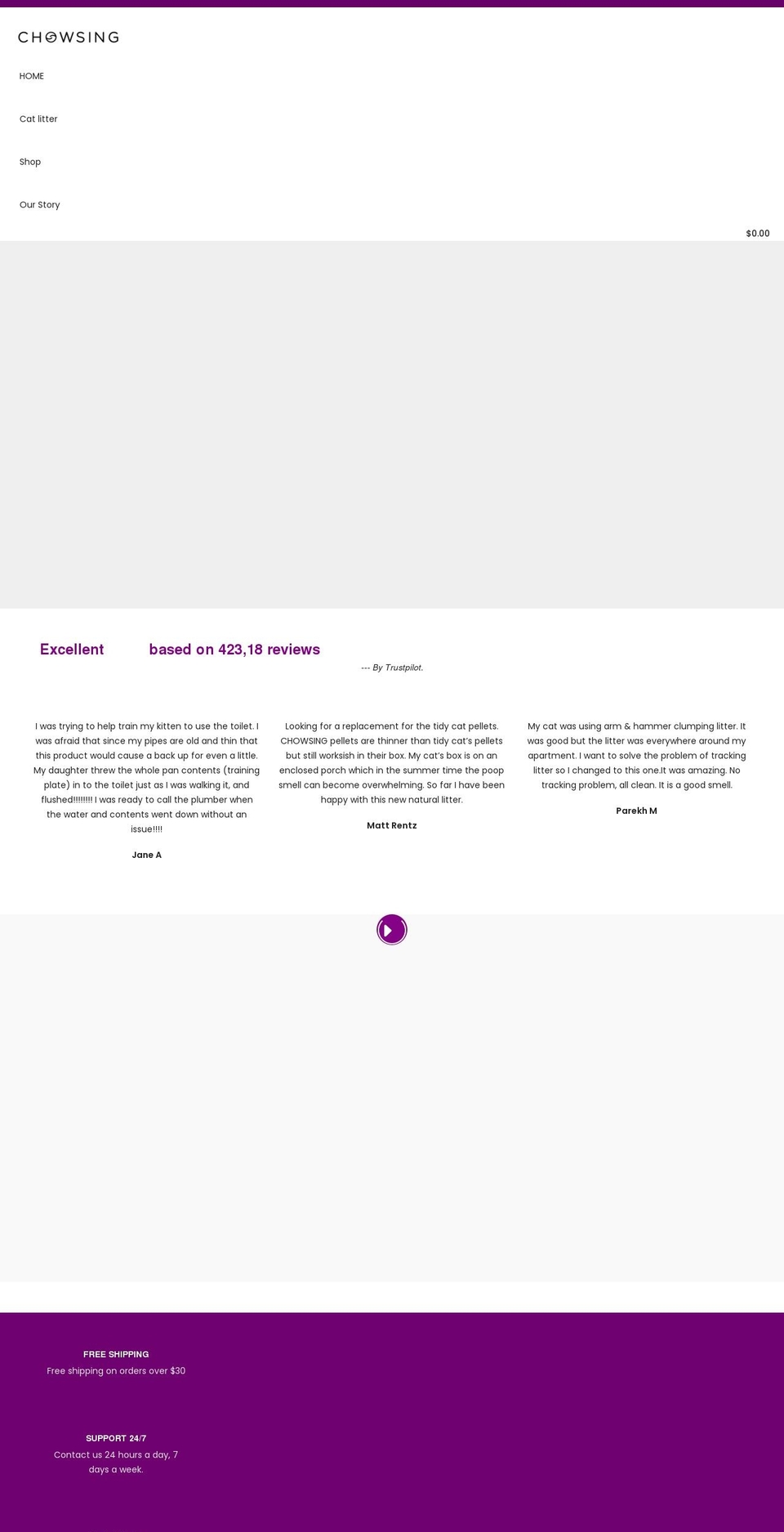 chowsinglive.com shopify website screenshot