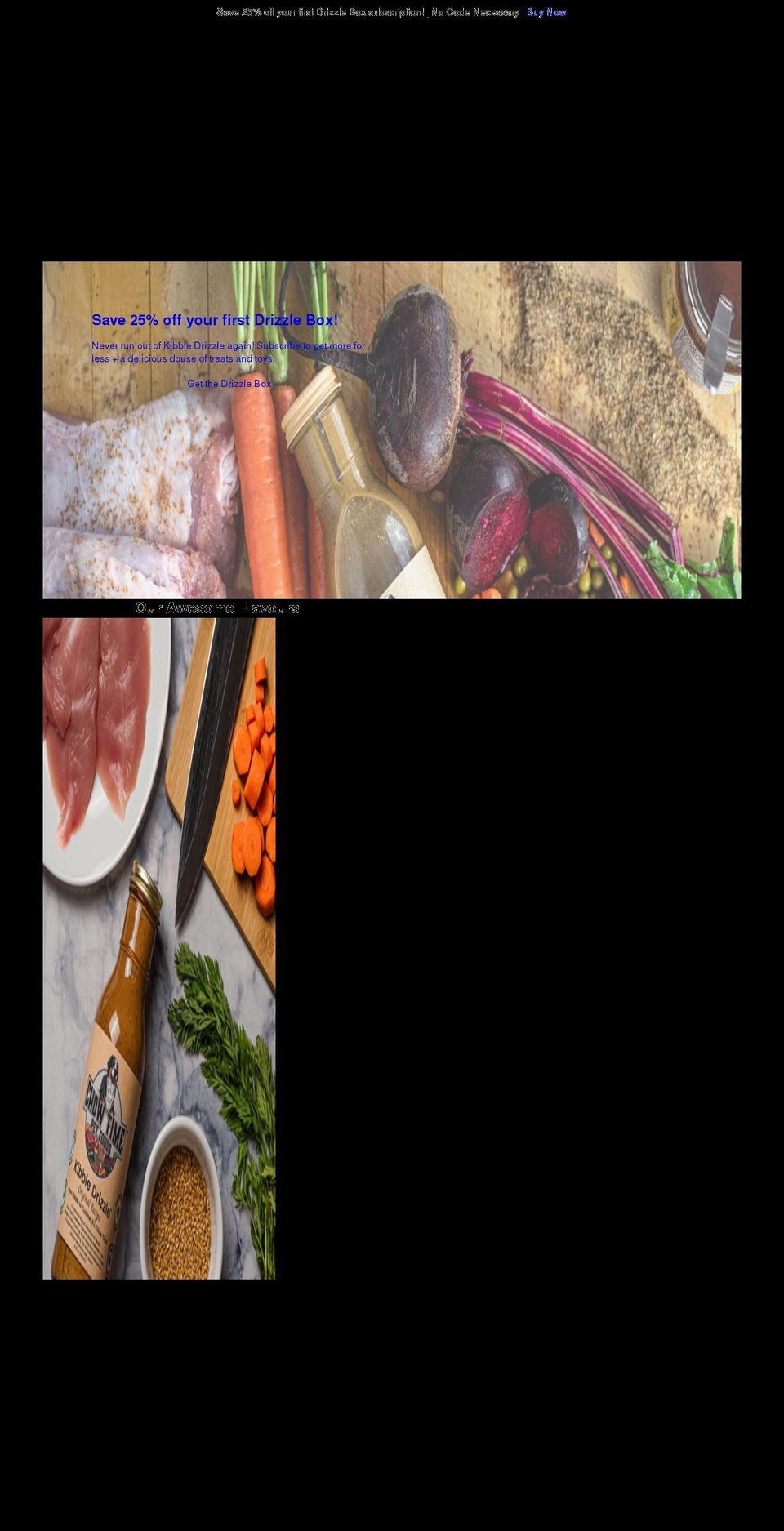 chowtimepetfoods.com shopify website screenshot