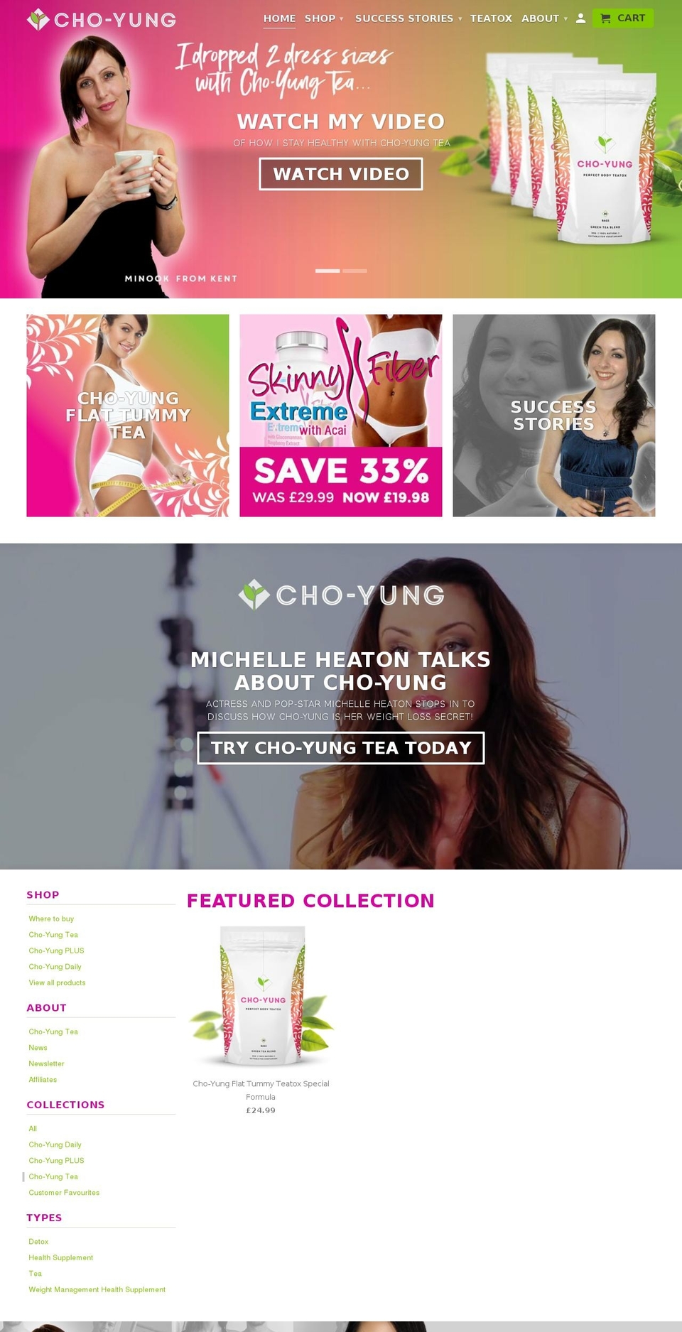 choyung.es shopify website screenshot