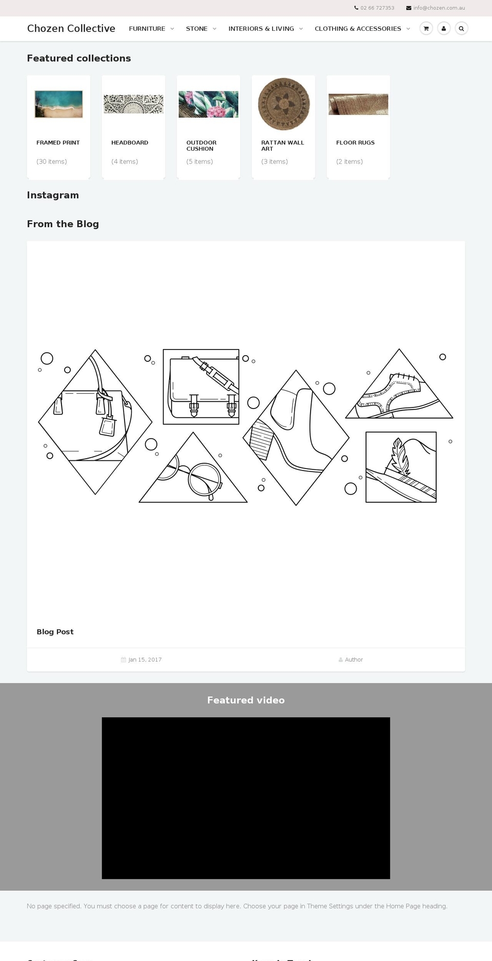 chozen.com.au shopify website screenshot