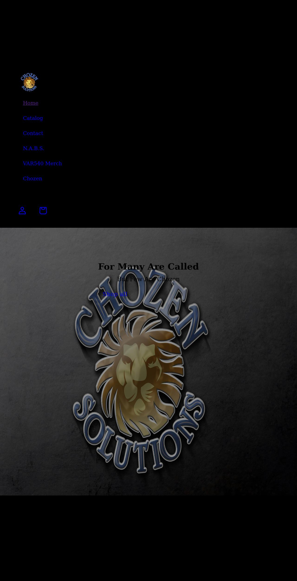 chozensolutions.com shopify website screenshot
