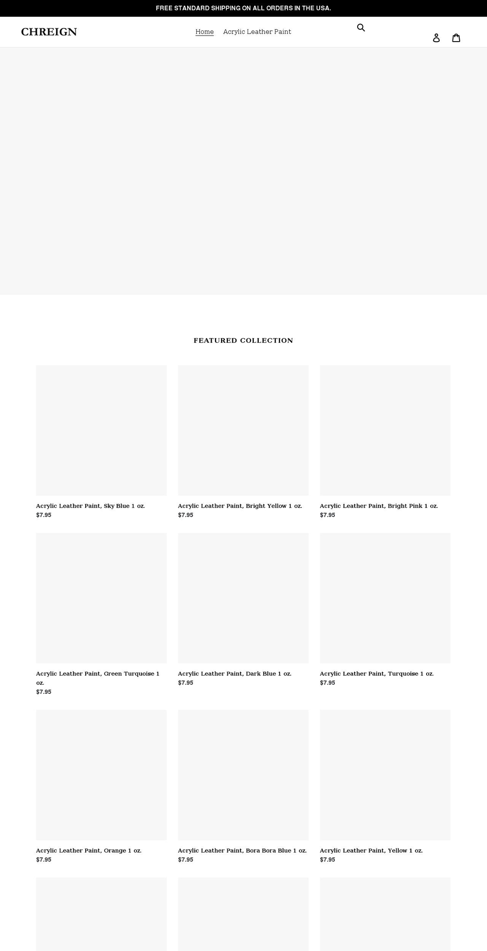 chreign.com shopify website screenshot