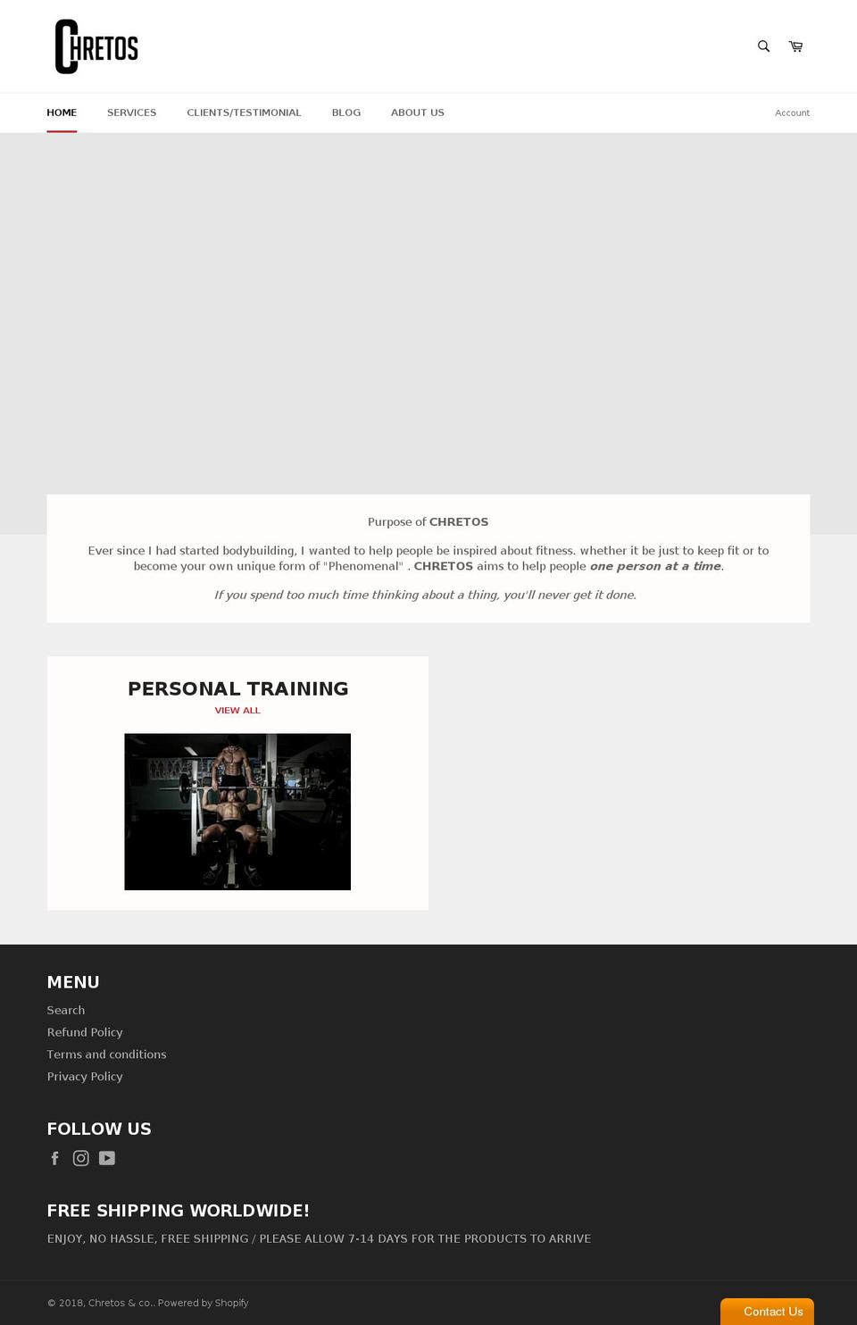 chretospt.com — Shopify storefront screenshot