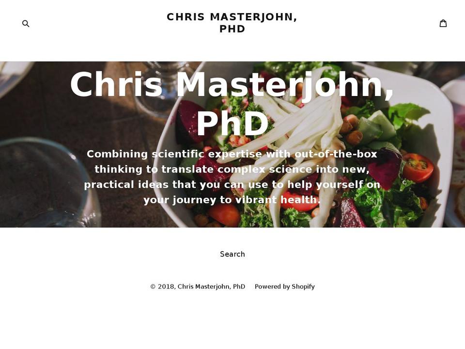 chris-masterjohn-phd.myshopify.com shopify website screenshot