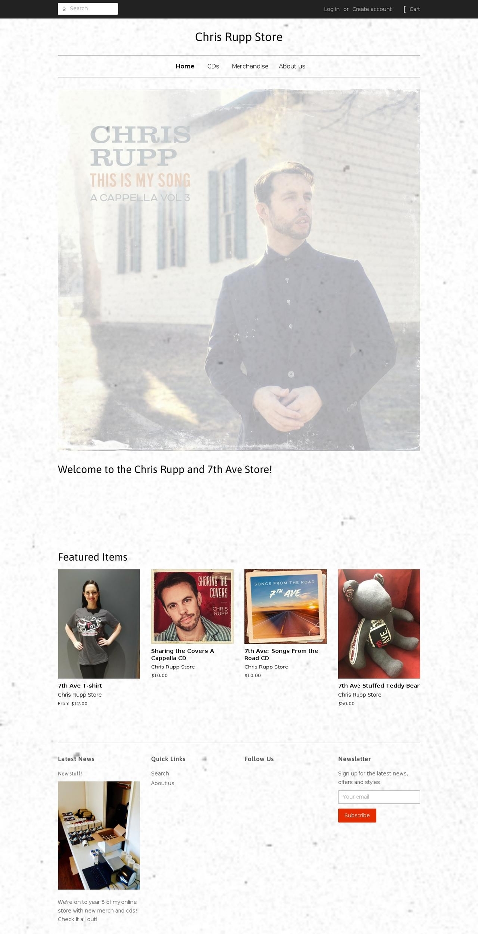 chris-rupp-store.myshopify.com shopify website screenshot