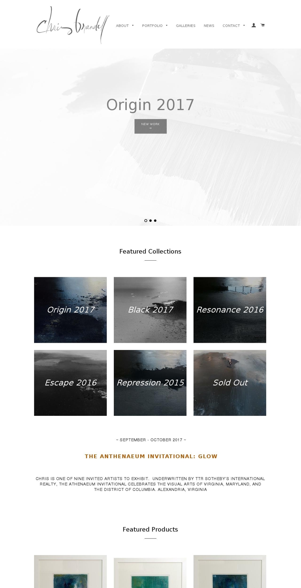 chrisbrandell.net shopify website screenshot