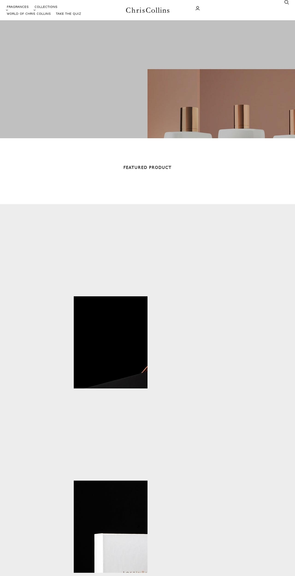 chriscollins.com shopify website screenshot