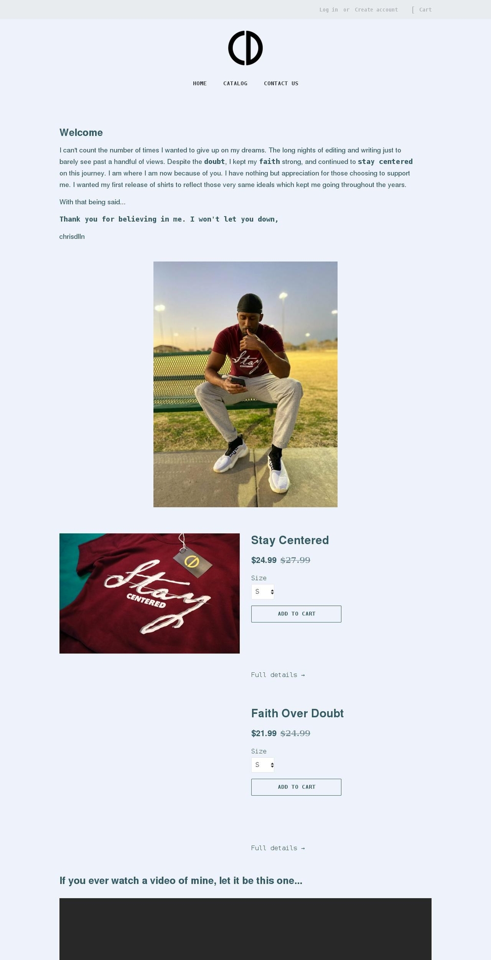 chrisdlln.com shopify website screenshot