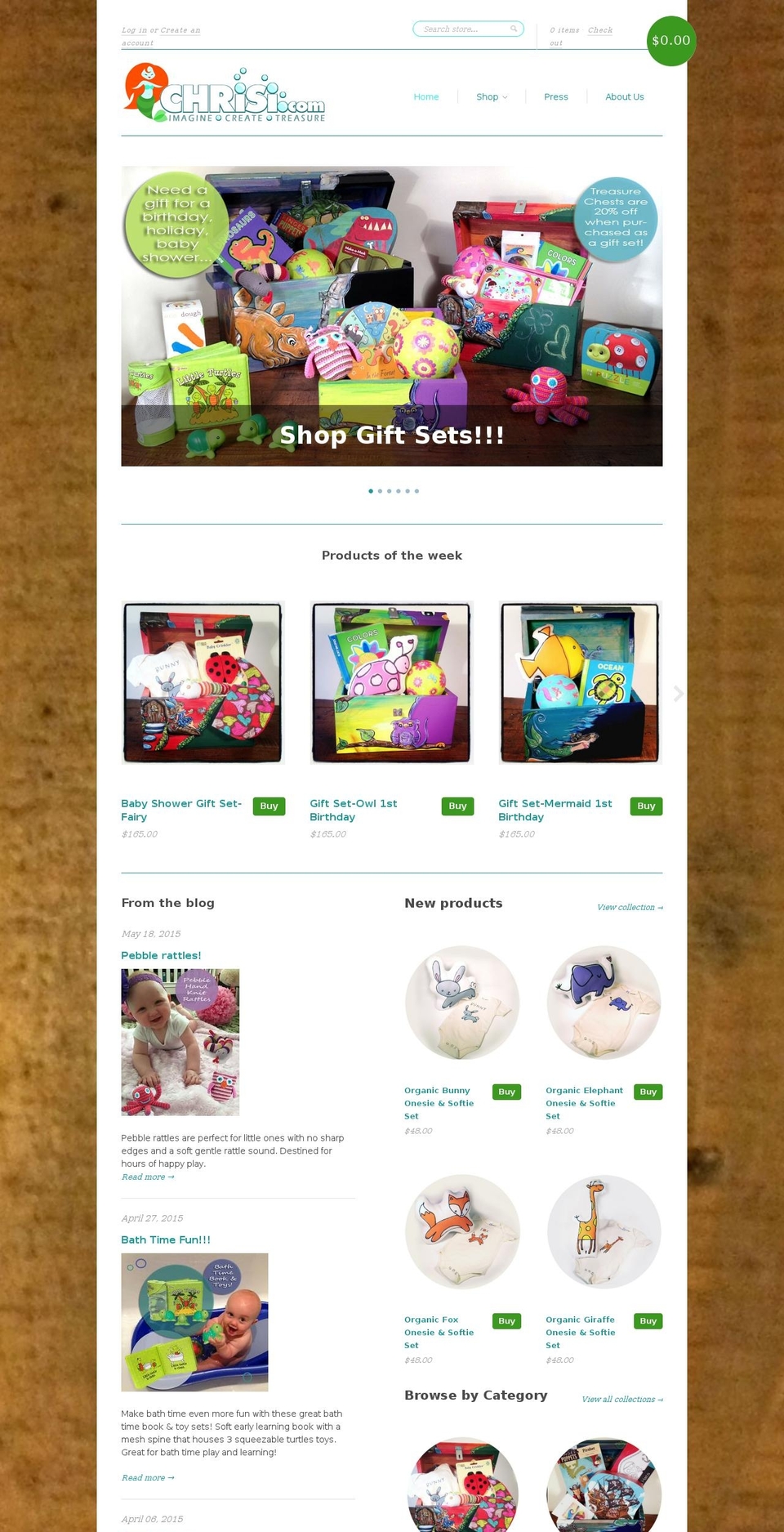 Spotlight Shopify theme site example chrisi.com