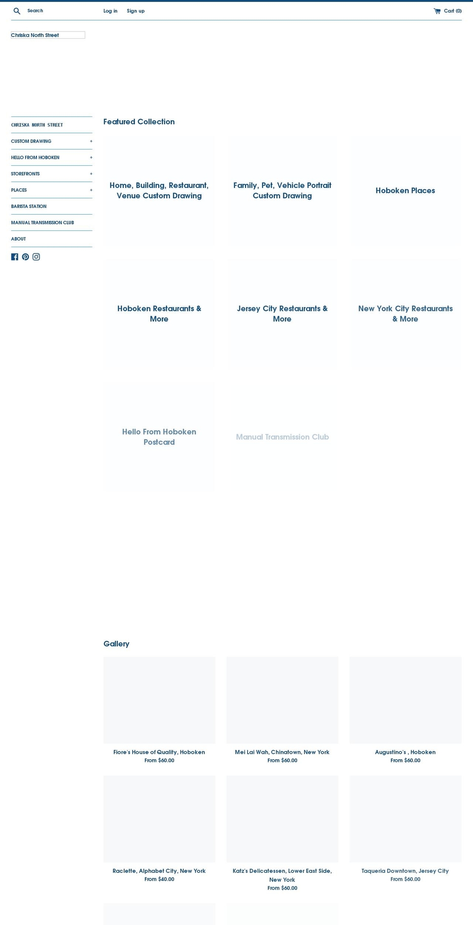 chriskanorthstreet.com shopify website screenshot