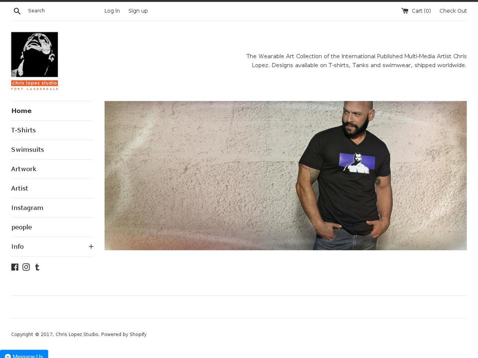 chrislopezstore.com shopify website screenshot
