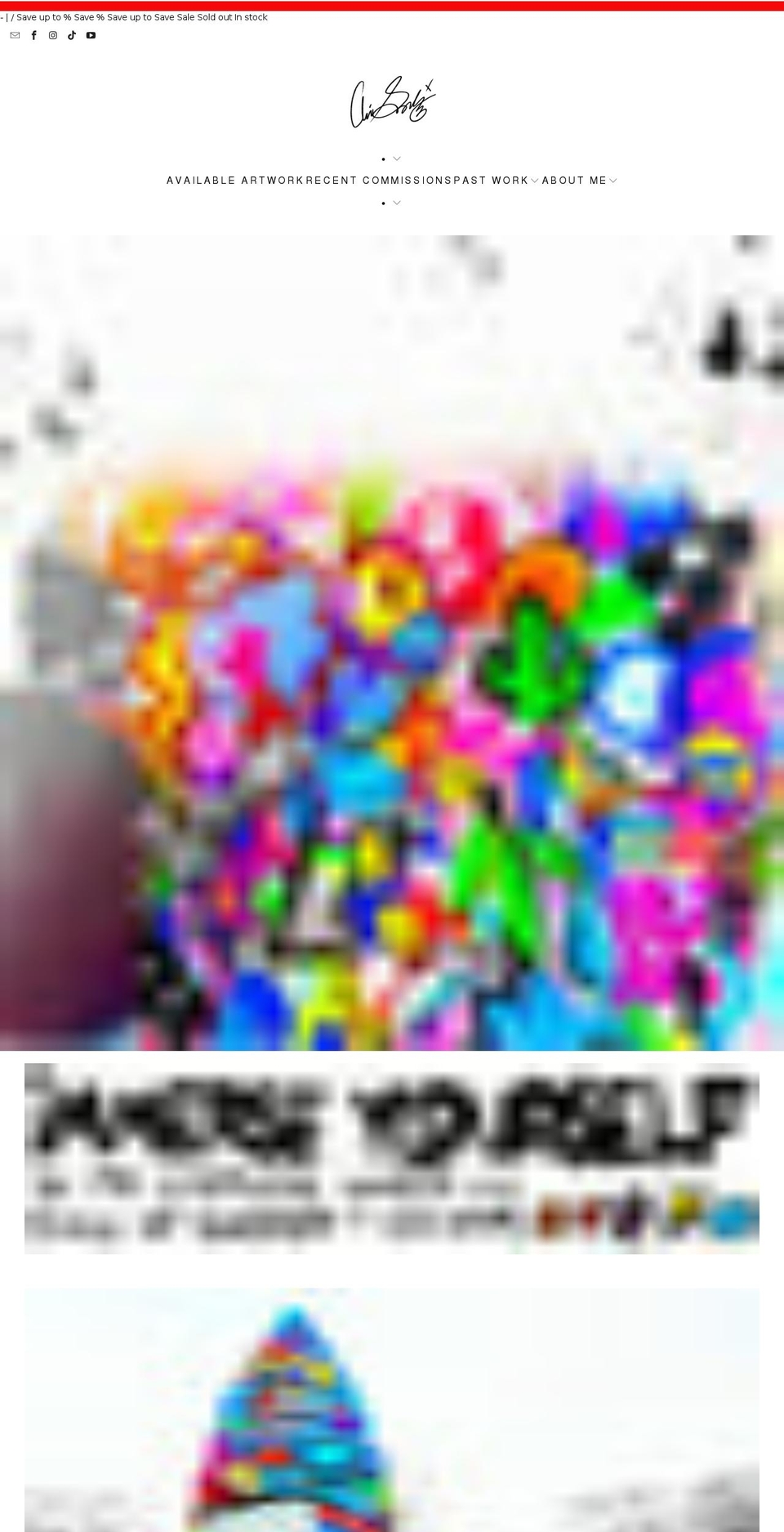 chrissolczart.com shopify website screenshot