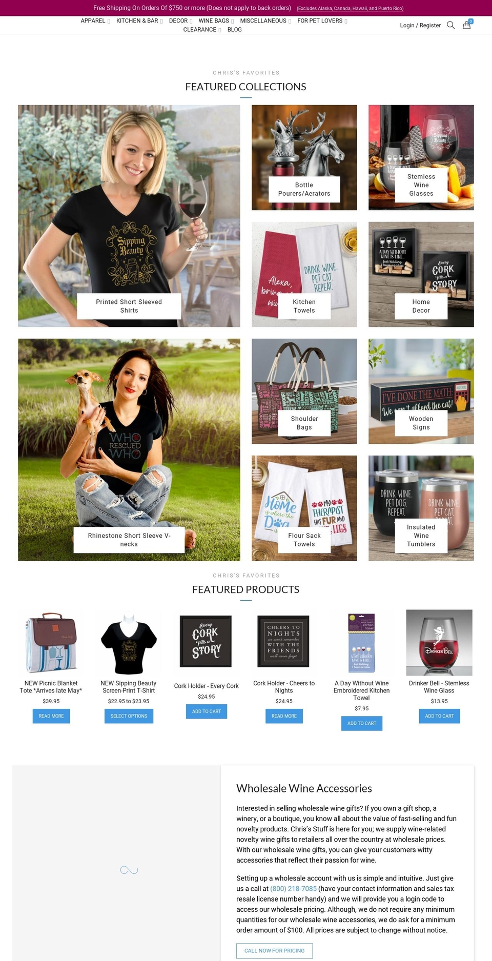 chrisstuff.com shopify website screenshot
