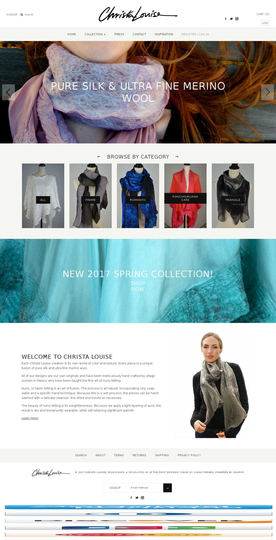 christalouise.com shopify website screenshot